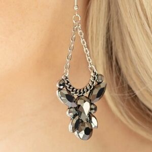 Paparazzi Y2K Bling Bouquet Chandelier Earrings